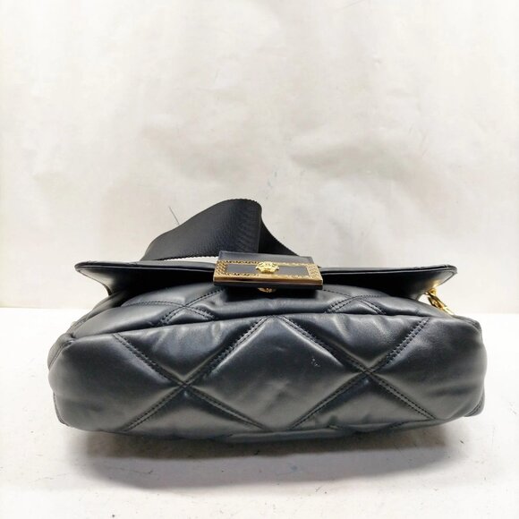 Authentic VERSACE Black Leather Hand Bag mon788-111025 - Picture 5 of 16